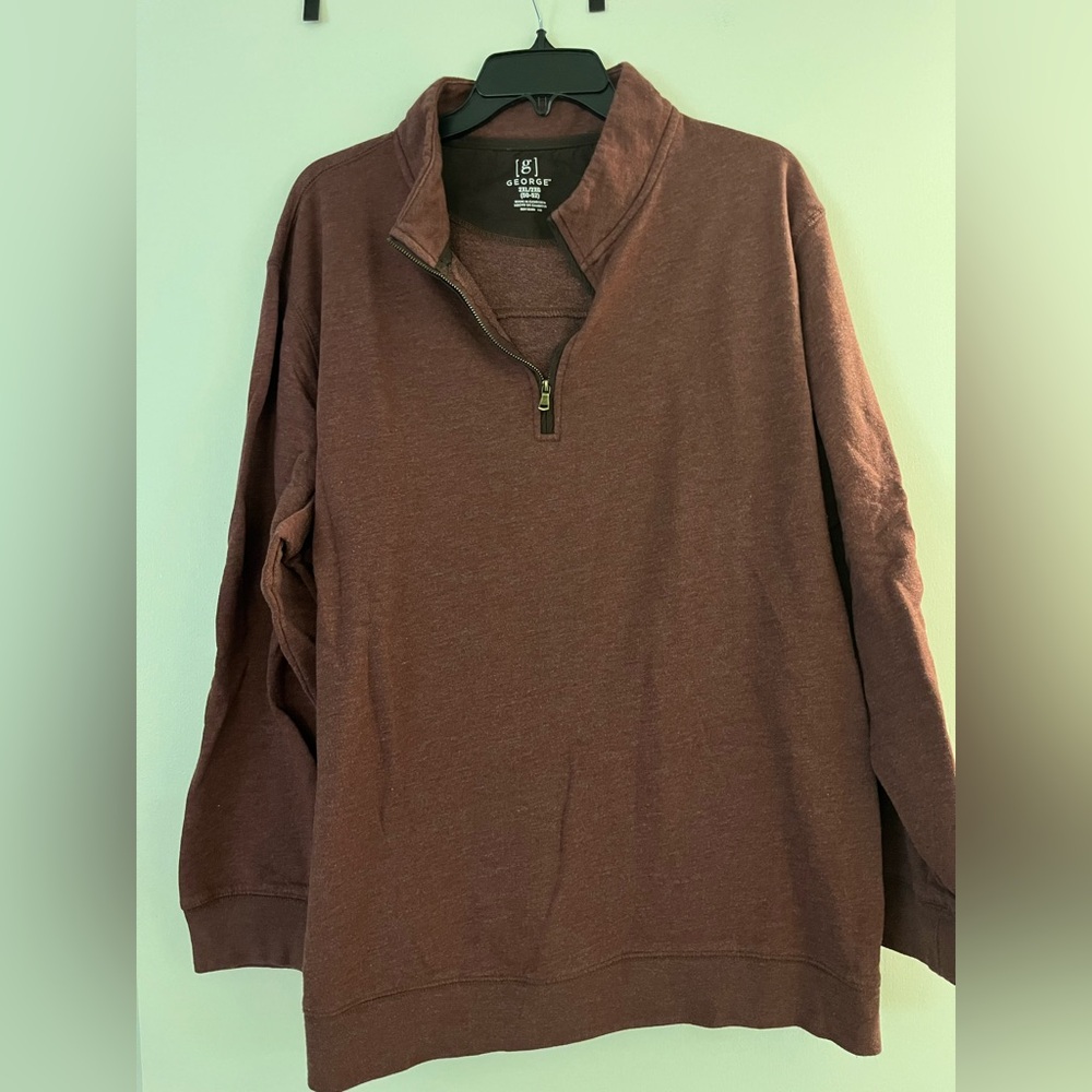 Men’s Burgundy/Maroon Quarter-Zip Pullover